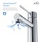 Kibi Circular X Single Handle Bathroom Vanity Sink Faucet with Pop Up Drain C-KBF1010CH-KPW100CH - alternate 5